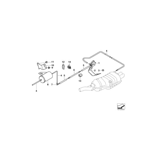 Genuine BMW 18107513300 E46 Bracket F Electric Change-Over Valve (Inc. 330Ci, 325xi & 325i) | ML Performance UK Car Parts