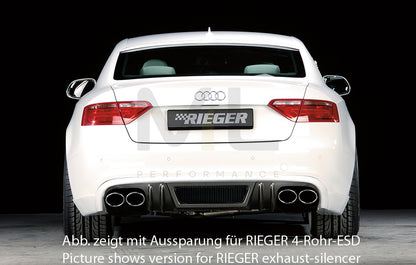 Rieger 00099075 Audi B8 B81 A5 Rear Diffuser 4 | ML Performance UK Car Parts
