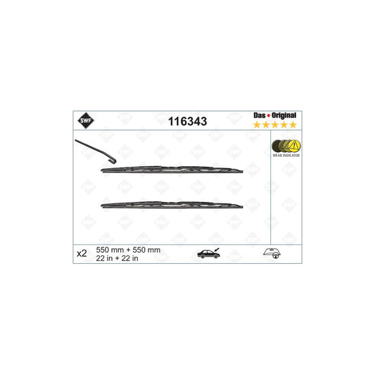 Swf Original 116343 Wiper Blade For Audi A4 | ML Performance UK Car Parts