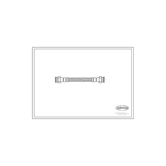 Corteco 19025871 Brake Hose For Peugeot 406 | ML Performance UK