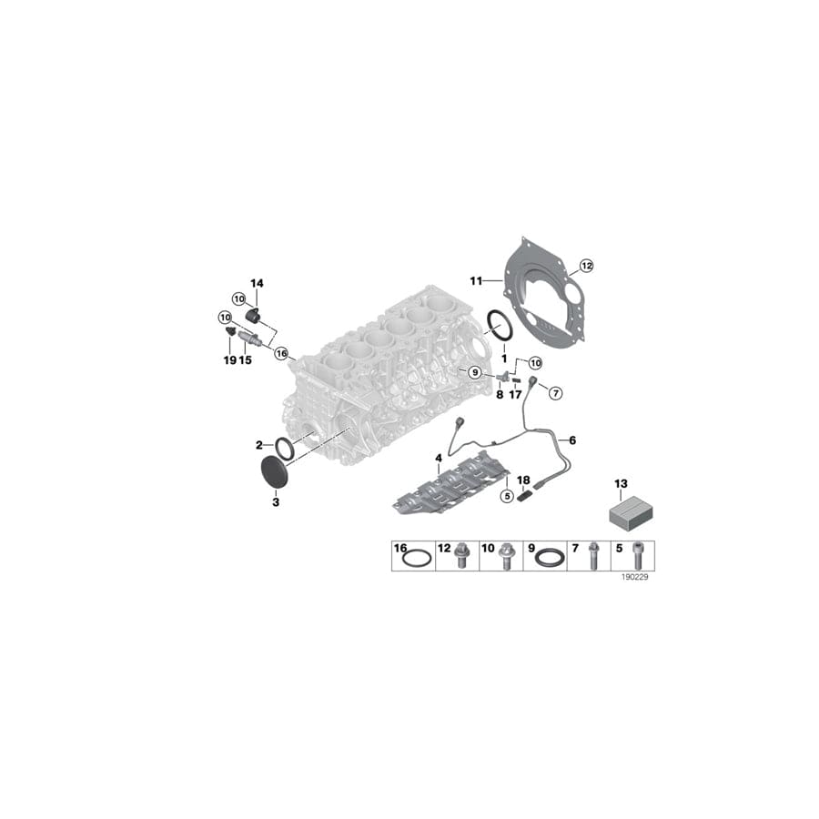 Genuine BMW 11117530105 E64 E93 E61 Covering Plate (Inc. 525xi, 130i & 530xi) | ML Performance UK Car Parts