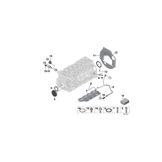 Genuine BMW 11117530105 E64 E93 E61 Covering Plate (Inc. 525xi, 130i & 530xi) | ML Performance UK Car Parts