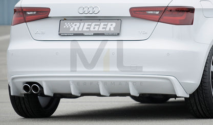 Rieger 00056786 Audi 8V A3 Rear Diffuser 1 | ML Performance UK Car Parts