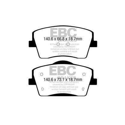 EBC DP22365 Volvo XC40 Greenstuff Front Brake Pads 2 | ML Performance UK Car Parts