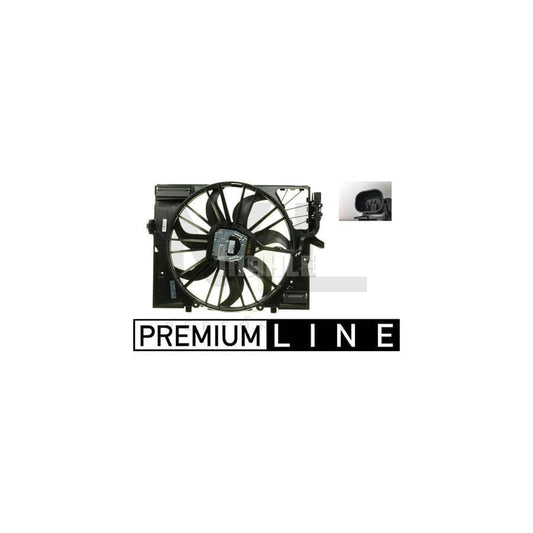 MAHLE ORIGINAL CFF 258 000P Fan, radiator for BMW 5 Series for vehicles with towbar, ???: 510mm, with radiator fan shroud | ML Performance Car Parts