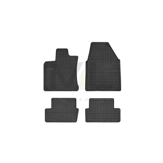 FROGUM Tailored 0450 Floor mat set for NISSAN Qashqai / Qashqai+2 I (J10, NJ10) Elastomer, Front and Rear, Quantity: 4, Black | ML Performance Car Parts