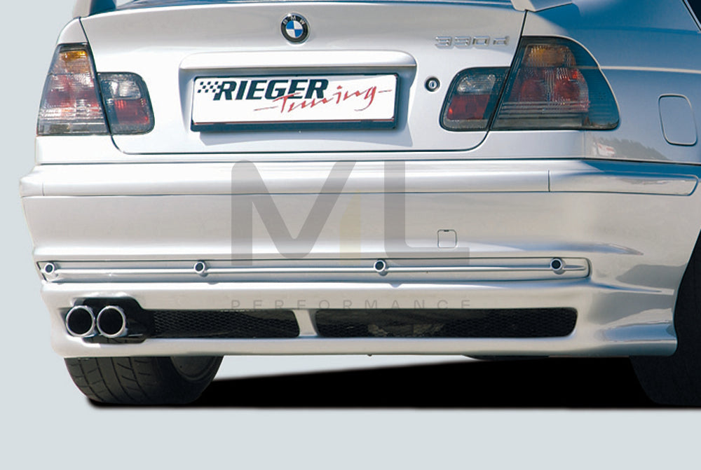 Rieger 00050106 BMW 3 Series E46 Rear Diffuser 1 | ML Performance UK Car Parts
