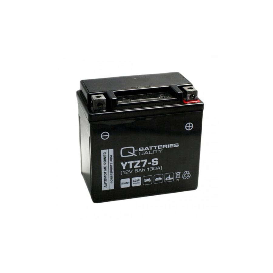 Q-Batteries Motorcycle Battery YTZ7S 507902 AGM 12V 6Ah 130A | ML Performance UK Car Parts