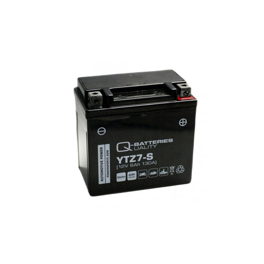 Q-Batteries Motorcycle Battery YTZ7S 507902 AGM 12V 6Ah 130A | ML Performance UK Car Parts