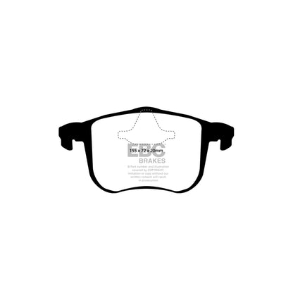 EBC DP41416R Cadillac Holden Opel Saab Yellowstuff Front Brake Pads - ATE Caliper 2 | ML Performance UK Car Parts