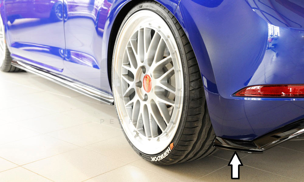 Rieger 00059585 VW Mk7 Mk7-Line Golf GTI Rear Side Splitter 6 | ML Performance UK Car Parts