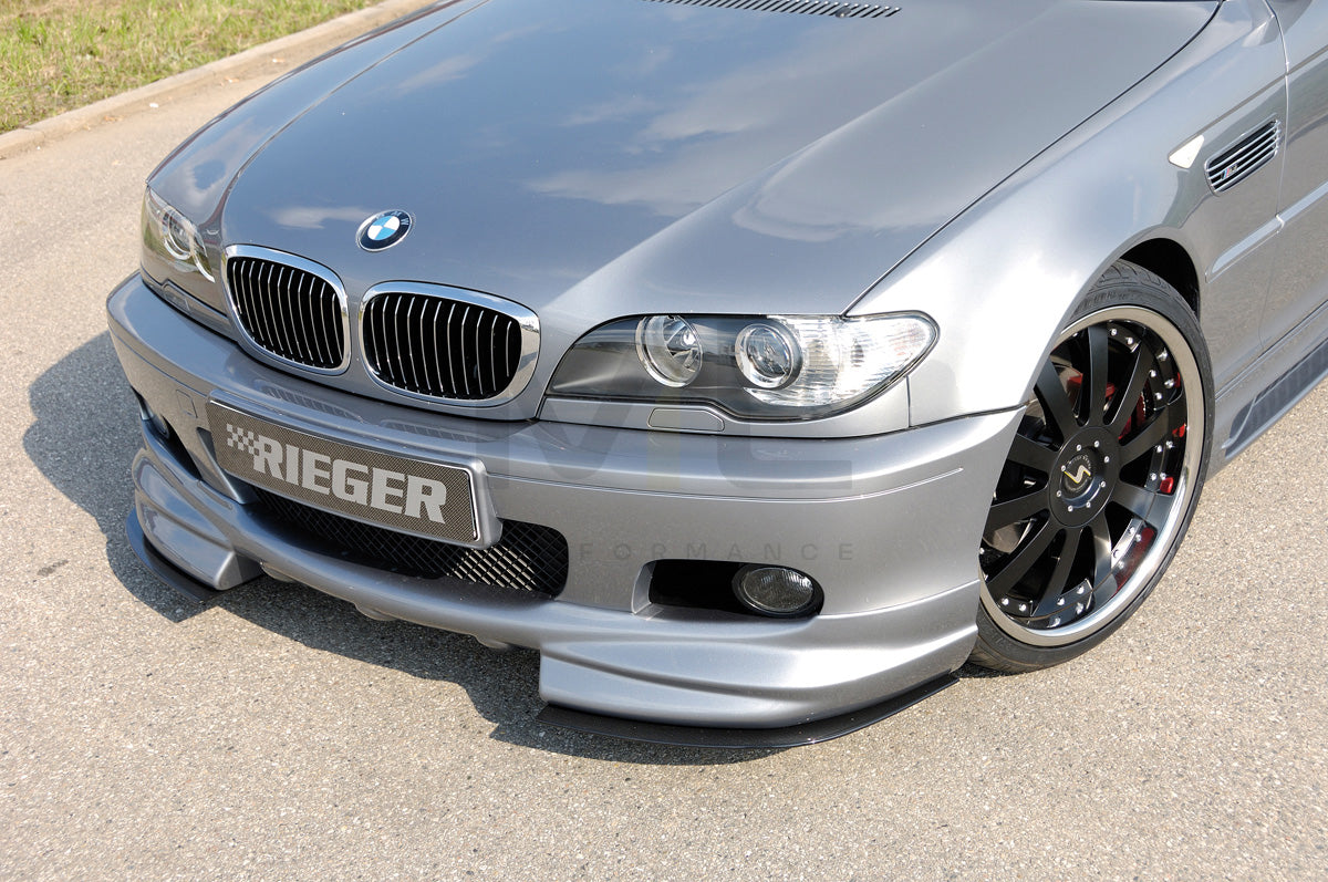 Rieger 00050118 BMW 3 Series E46 Front Splitter 1 | ML Performance UK Car Parts