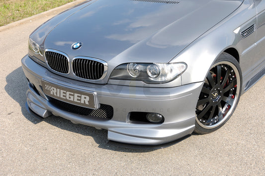 Rieger 00050118 BMW 3 Series E46 Front Splitter 1 | ML Performance UK Car Parts