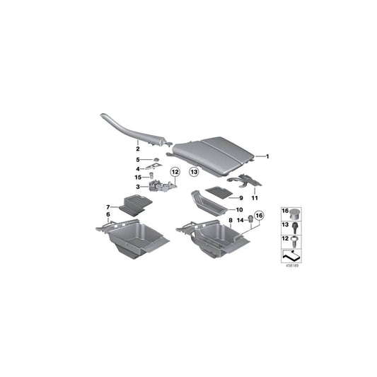 Genuine BMW 51169206724 F10 F11 Insert Mat, Storage Compartment (Inc. 535d, 520d ed & 525dX) | ML Performance UK