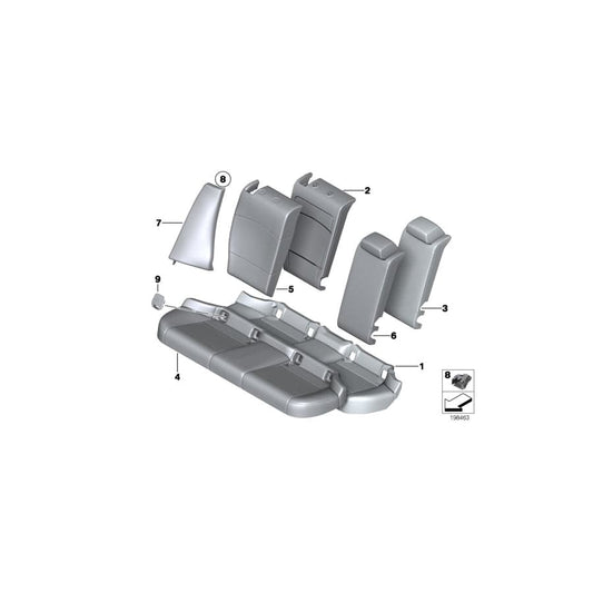 Genuine BMW 52202992127 E84 Seat Cover Vinyl SAVANNABEIGE (Inc. X1 25iX, X1 18d & X1 20iX) | ML Performance UK Car Parts