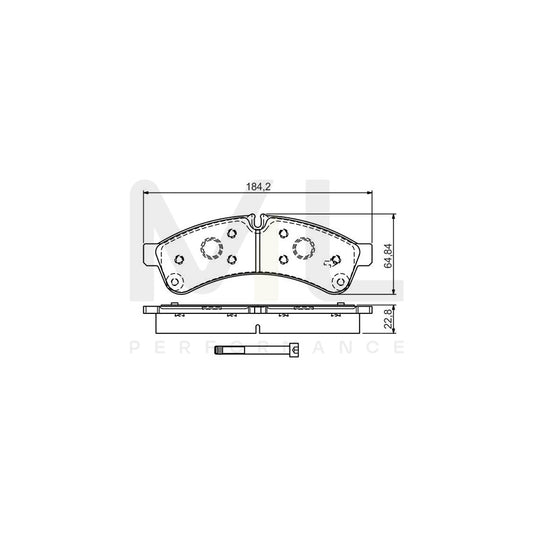 Bosch 0986Tb3191 Brake Pad Set With Bolts  | ML Performance Car Parts