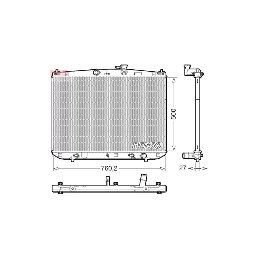 Denso DRM51020 Drm51020 Engine Radiator For Lexus Rx Iv (Al20) | ML Performance UK
