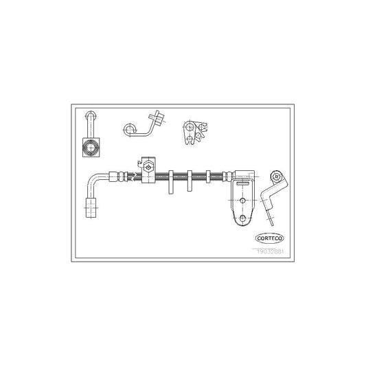 Corteco 19032881 Brake Hose For Chrysler Neon I | ML Performance UK
