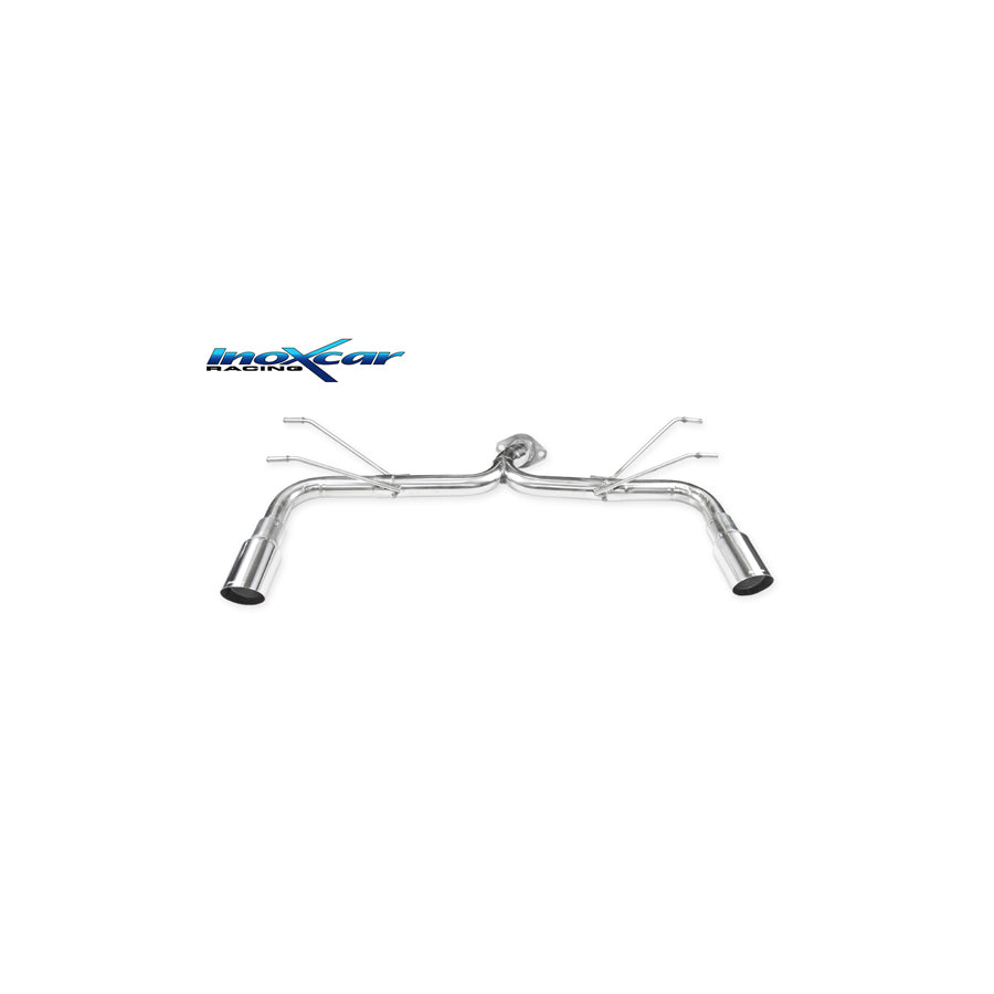 InoXcar F124.02.RA Fiat 124 Non-Resonated Rear Exhaust | ML Performance UK Car Parts