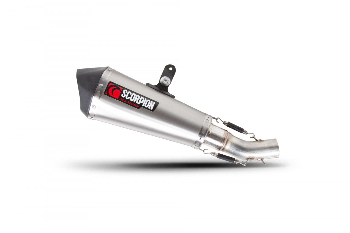 Scorpion RDI62SEO Ducati Scrambler 800 Serket Taper Slip-On - Brushed Stainless Steel Sleeve | ML Performance UK UK