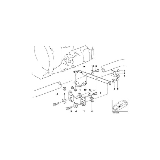 Genuine BMW 18301432861 E46 E36 Supporting Plate (Inc. 316Ci, 318i & 318Ci) | ML Performance UK Car Parts