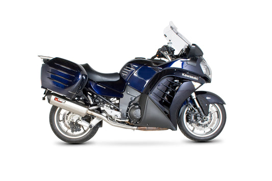 Scorpion RKA94SEO Kawasaki GTR1400 Serket Parallel Slip-On - Brushed Stainless Steel Sleeve | ML Performance UK UK