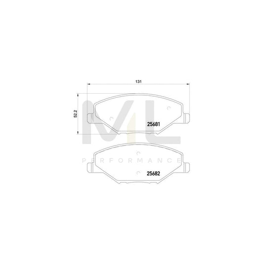 Brembo P 85 121 Brake Pad Set Excl. Wear Warning Contact, With Brake Caliper Screws | ML Performance Car Parts