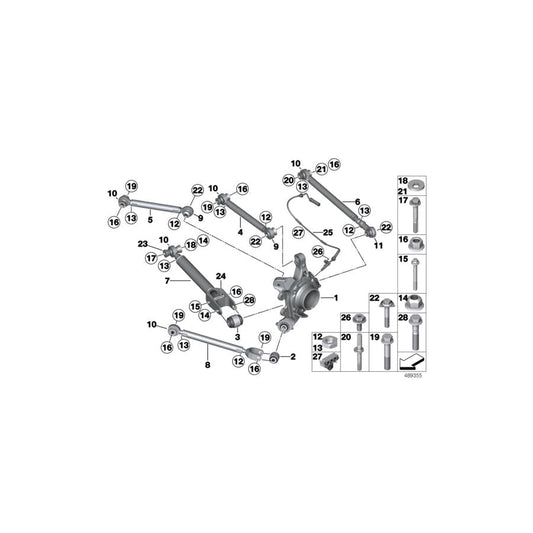 Genuine BMW 33308332901 BMW Nut M16X1,5 LI/LH (Inc.  & M235i Racing) | ML Performance UK Car Parts