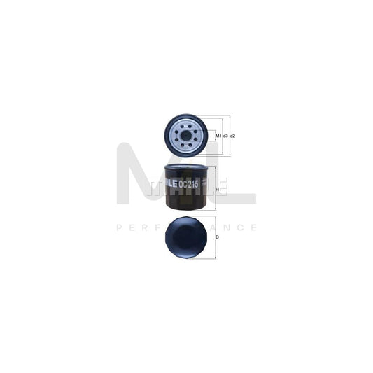 MAHLE ORIGINAL OC 142 Oil Filter Spin-on Filter | ML Performance Car Parts