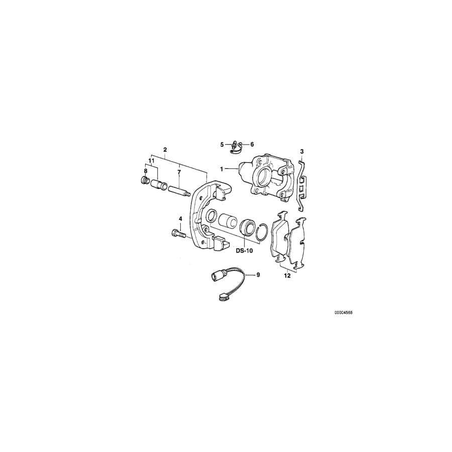 Genuine BMW 34111163305 E38 Calliper Carrier Left (Inc. 740iL, 740i & 735i) | ML Performance UK Car Parts