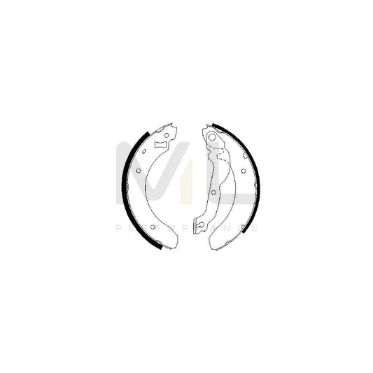 BOSCH 0 986 487 534 Brake Shoe Set for FORD SIERRA | ML Performance Car Parts