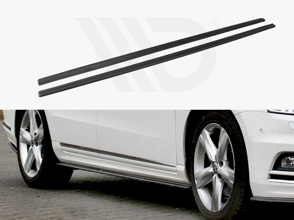 Maxton Design VW-PA-B7-RLINE-SD1T Side Skirts Diffusers VW Passat B7 R-line (2010-2014) | ML Performance UK Car Parts