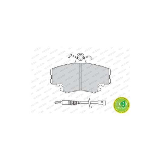 Ferodo Fsl1167 Brake Pad Set Fuse Technology Not Prepared For Wear Indicator