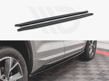 Maxton Design SK-KO-1-SL-SD2T Side Skirts Diffusers Skoda Kodiaq MK1 Sportline / Vrs (2017-) | ML Performance UK Car Parts