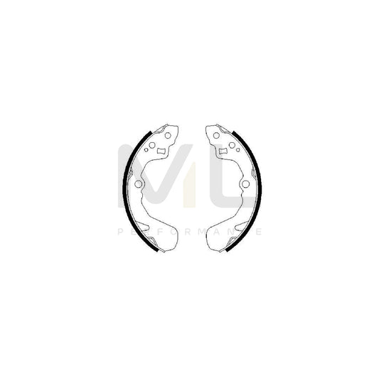 BOSCH 0 986 487 436 Brake Shoe Set | ML Performance Car Parts