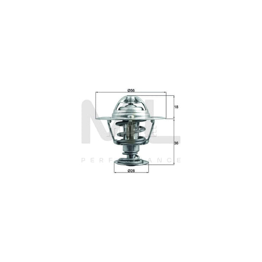 MAHLE ORIGINAL TX 199 88D Engine thermostat Opening Temperature: 88��C, with seal | ML Performance Car Parts