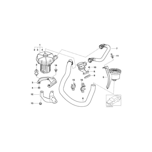 Genuine BMW 11721716559 E46 E65 E66 Clamp (Inc. 318ti, 318Ci & 316i 1.9) | ML Performance UK Car Parts