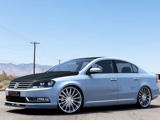 Maxton Design VW-PA-B7-FD1T Front Splitter Vw Passat B7 | ML Performance UK Car Parts