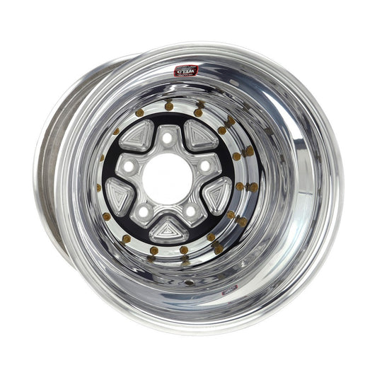 Weld 89B-616418K Alumastar Pro Wheel 16x16 5x5 ET-114 BS4 Black Center - Polished Shell