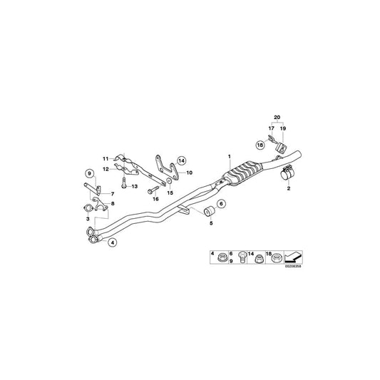 Genuine BMW 18207521345 E60 E64 E63 Bracket H-GETRIEBE (Inc. 520i, 630i & 530i) | ML Performance UK Car Parts