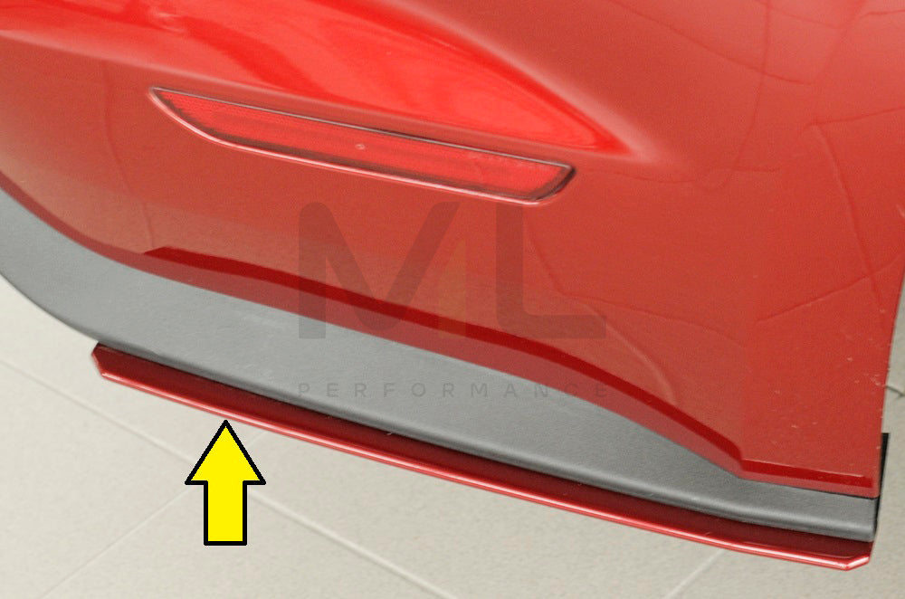 Rieger 00034254 Ford LAE Mustang 6 Rear Side Splitter 8 | ML Performance UK Car Parts