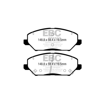 EBC DP22362 Hyundai Kia Greenstuff Front Brake Pads 2 | ML Performance UK Car Parts
