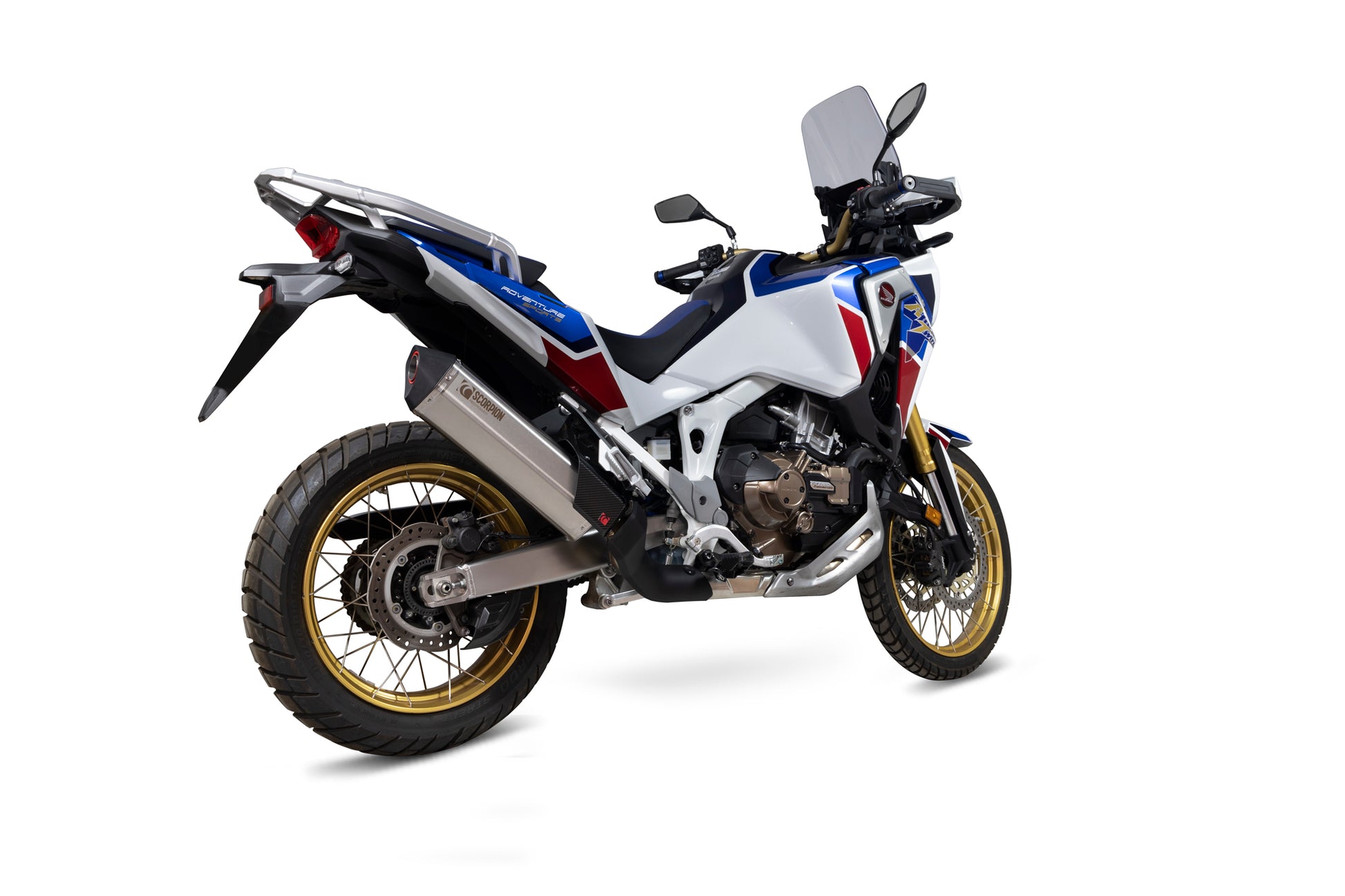 Scorpion RHA194SEO Honda CRF1100L Africa Twin Serket Slip-On - Brushed Stainless Steel Sleeve | ML Performance UK UK