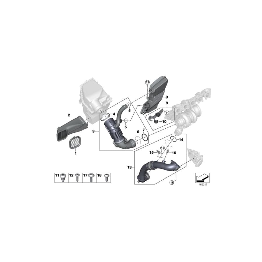 Genuine BMW 13718607950 G12 G05 G07 Resonator (Inc. 640iX, 540iX & X5 45eX) | ML Performance UK Car Parts