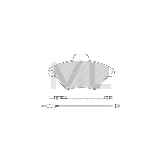 Ferodo Premier Fdb685 Brake Pad Set Not Prepared For Wear Indicator, With Piston Clip | ML Performance Car Parts