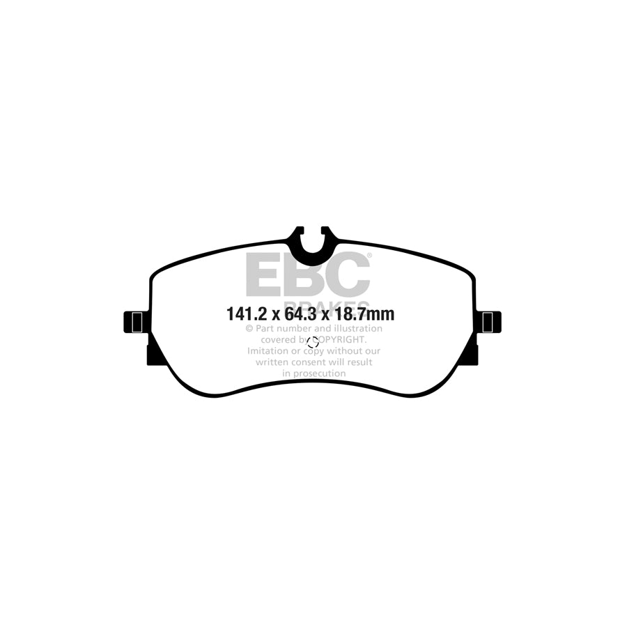 EBC DPX2364 Man VW Ultimax Rear Brake Pads - CBI Caliper 2 | ML Performance UK Car Parts