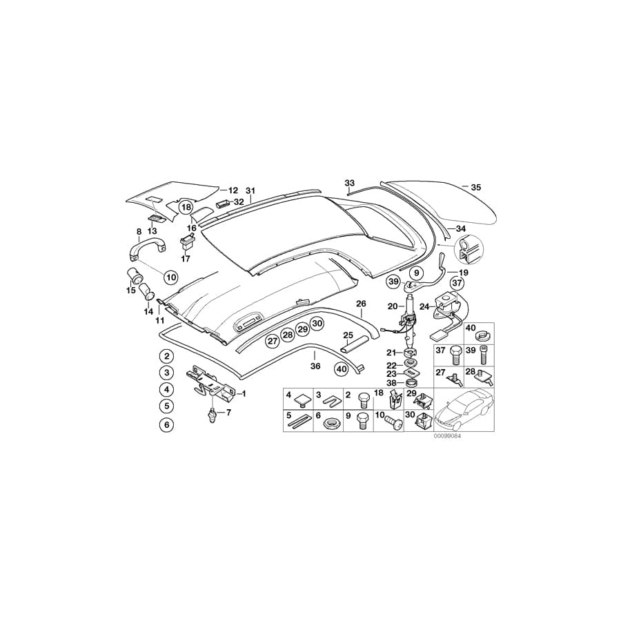 Genuine BMW 54218228926 E46 Lever Right (Inc. 320Ci, 325Ci & 320Cd) | ML Performance UK Car Parts