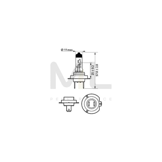 PHILIPS 12972XVPB1 Bulb, spotlight H7 12V 55W PX26d Halogen | ML Performance Car Parts
