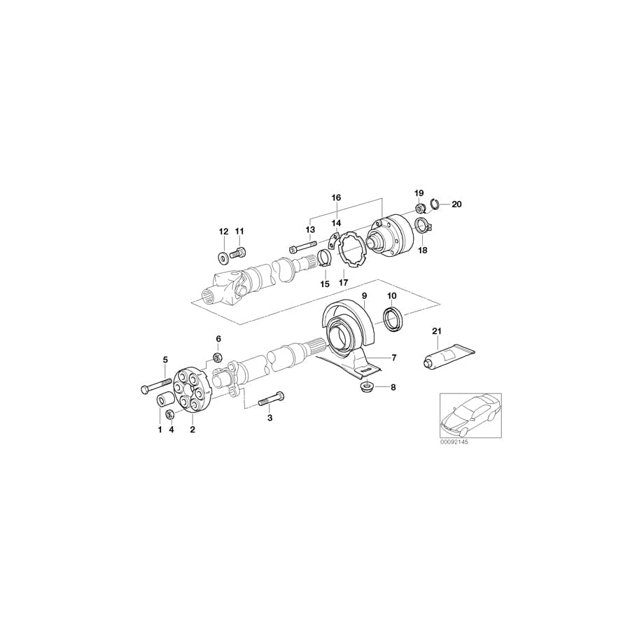 Genuine BMW 26101229500 E39 E38 Balance Weight 1,2 GRAMM/SW13 (Inc. 525tds, 528i & 523i) | ML Performance UK Car Parts