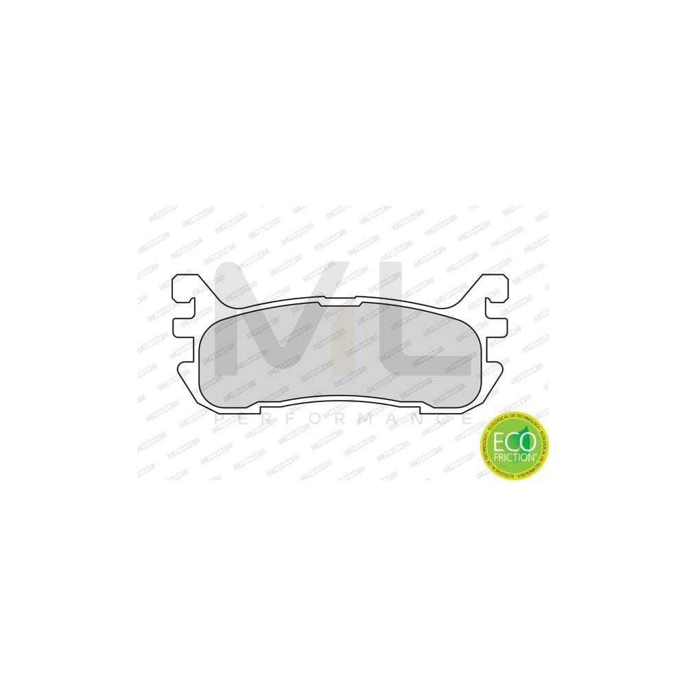 Ferodo Premier Eco Friction Fdb1676 Brake Pad Set Prepared For Wear Indicator, With Piston Clip, Without Accessories | ML Performance Car Parts